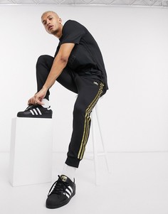Черные джоггеры adidas Originals superstar 24K-Черный