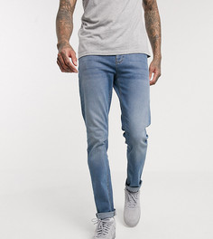 Выбеленные синие узкие джинсы ASOS DESIGN Tall-Синий