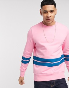 Розовый свитшот с полосками PS Paul Smith