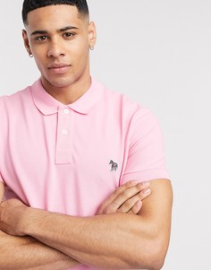 Розовое приталенное поло с логотипом PS Paul Smith-Розовый