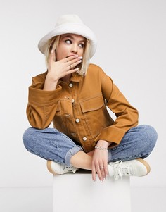 Свободная куртка Monki-Светло-коричневый