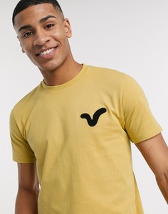 Светло-бежевая футболка с логотипом Voi Jeans-Светло-бежевый