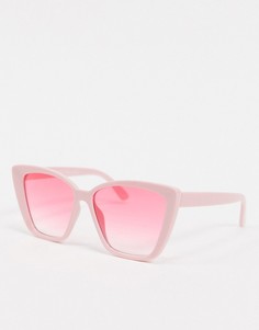 Розовые солнцезащитные очки "кошачий глаз" AJ Morgan-Розовый