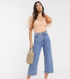 Синие широкие джинсы до щиколотки Vero Moda Petite-Синий