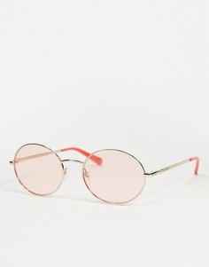 Круглые солнцезащитные очки Moschino Love-Розовый
