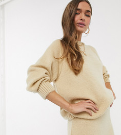 Кремовый джемпер крупной вязки от комплекта ASOS DESIGN Petite-Зеленый