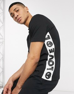 Футболка с логотипом Love Moschino-Черный
