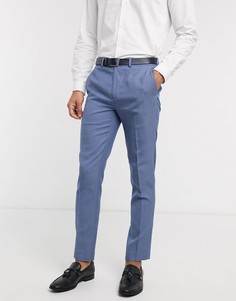 Голубые узкие брюки Burton Menswear-Синий