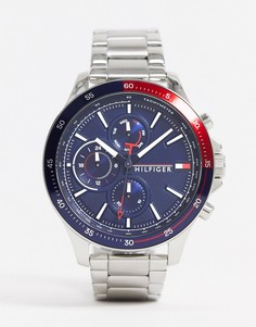 Серебристые наручные часы Tommy Hilfiger 1791718-Серебряный