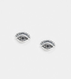 Серебряные серьги-гвоздики ASOS DESIGN-Серебряный