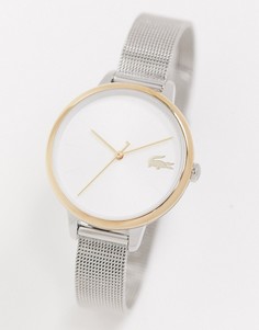 Серебристые часы с сетчатым ремешком Lacoste 2001127-Серебряный