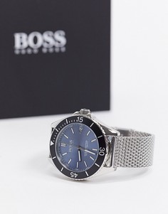Серебристые мужские часы Hugo Boss 1513561 Оcean Еdition-Серебряный