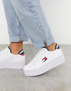 Кроссовки на платформе Tommy Jeans-Белый