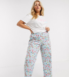 Комбинируемые трикотажные брюки ASOS DESIGN Curve-Мульти