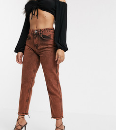 Оранжевые джинсы в винтажном стиле ASOS DESIGN Petite Ritson original-Оранжевый