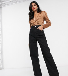 Черные свободные винтажные джинсы с завышенной талией ASOS DESIGN Tall-Черный
