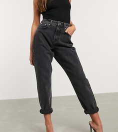 Черные джинсы в винтажном стиле с завышенной талией ASOS DESIGN Petite-Черный
