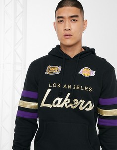 Худи черного цвета с логотипом команды "LA Lakers" Mitchell & Ness NBA Championship Game-Черный