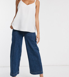 Широкие джинсы с завышенной талией ASOS DESIGN Maternity-Синий