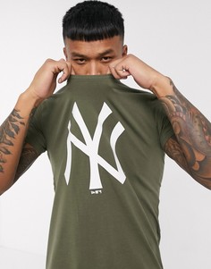 Футболка хаки с логотипом New Era MLB New York Yankees-Зеленый
