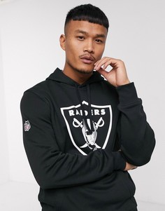 Худи черного цвета с логотипом New Era NFL Las Vegas Raiders-Черный