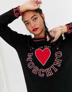 Свитшот с логотипом Love Moschino-Черный