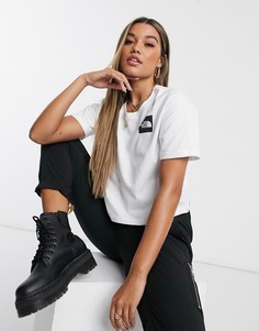 Белая короткая футболка The North Face-Белый