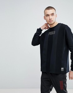 Черный свитшот с круглым вырезом Puma Heritage 57500001
