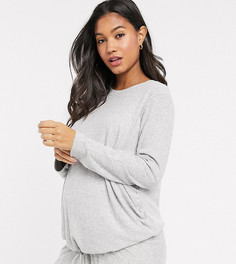 Мягкий комбинируемый лонгслив для дома ASOS DESIGN Maternity-Серый