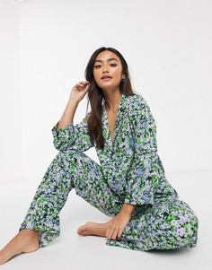 Классическая пижама из 100% модала с цветочным принтом ASOS DESIGN-Мульти