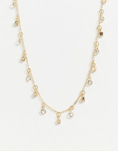 Ожерелье с подвесками ASOS DESIGN-Золотой