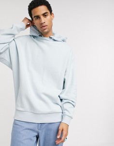 Светло-серый худи oversized ASOS DESIGN