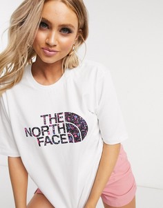 Белая футболка бойфренда The North Face-Белый