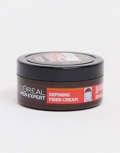 Крем для укладки волос LOreal Men Expert Barber Club Defining Hair Fiber Cream - 75 мл-Бесцветный