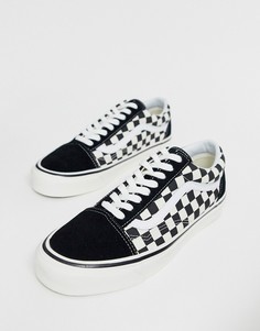 Черные кроссовки в клетку Vans Anaheim Old Skool 36 DX-Черный