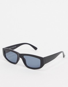 Черные квадратные солнцезащитные очки River Island-Черный