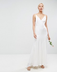 Платье макси на бретельках ASOS EDITION Wedding-Белый