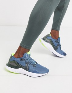 Синие кроссовки Nike Running Renew Run-Синий