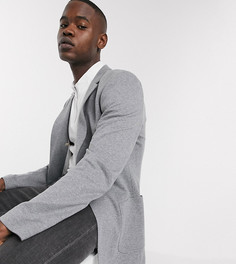 Серый супероблегающий пиджак ASOS DESIGN Tall