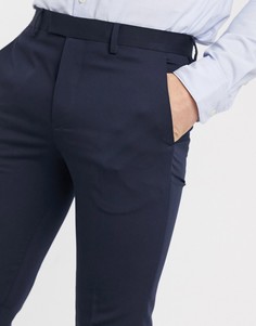 Темно-синие узкие брюки из переработанного полиэстера Jack & Jones-Темно-синий