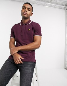 Футболка-поло с кантом Lyle & Scott-Красный