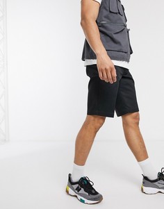 Узкие черные шорты прямого кроя Dickies-Черный