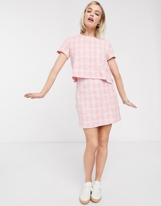 Мини-юбка в клетку Monki-Мульти