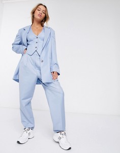 Брюки свободного кроя ASOS DESIGN-Синий