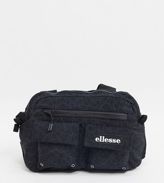 Черная сумка на грудь со светоотражающей отделкой ellesse эксклюзивно для ASOS-Черный