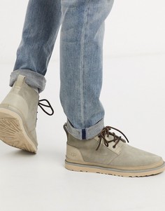 Кожаные дезерты UGG-Бежевый