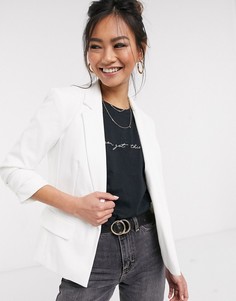 Белый пиджак из ткани понте Miss Selfridge