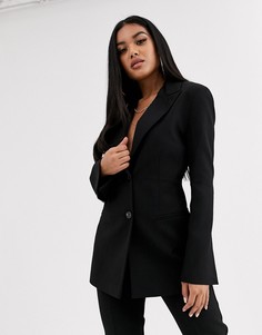 Черный пиджак ASOS DESIGN