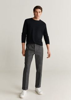 Брюки изо льна slim fit - Vibes Mango