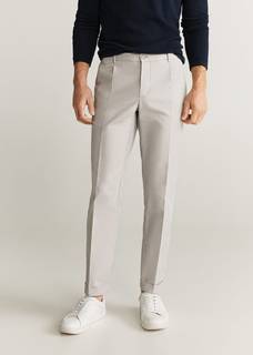 Брюки изо льна slim fit - Vibes-i Mango